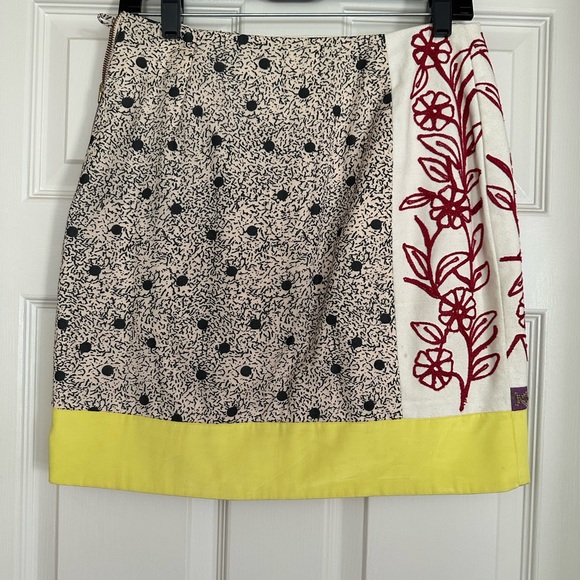 Anthropologie Leifnotes Brimming Borders Skirt 4 - Picture 5 of 6